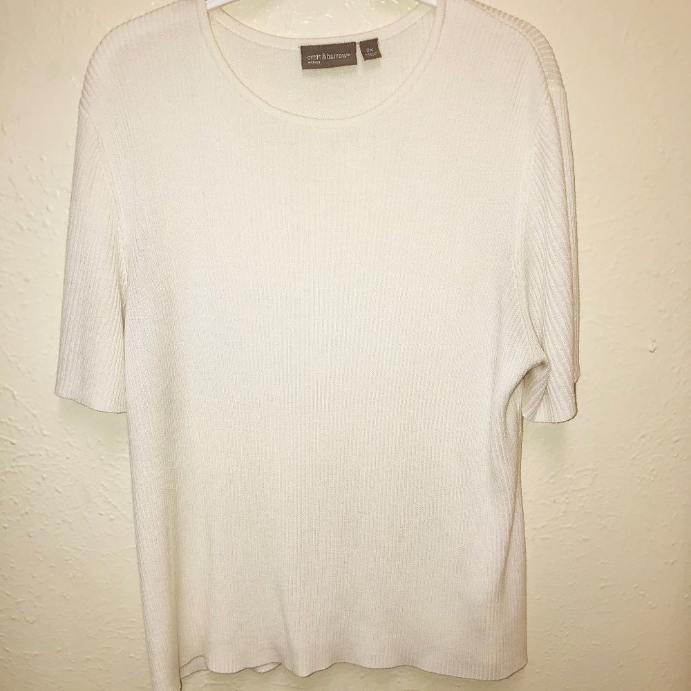 Croft and Barrow 2X Woman Tunic Blouse RN 73277